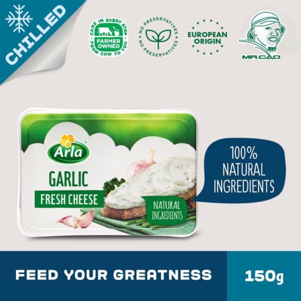 3 cream cheese arla tỏi và herb