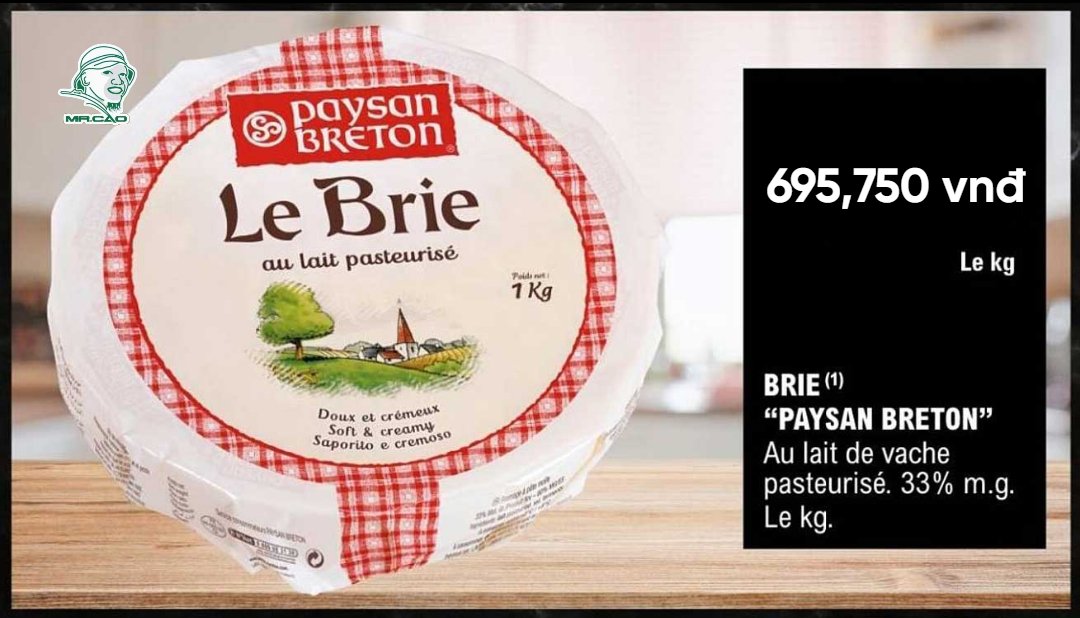 PHÔ MAI – BRIE PAYSANBRETON 1KG – MrCao Mart