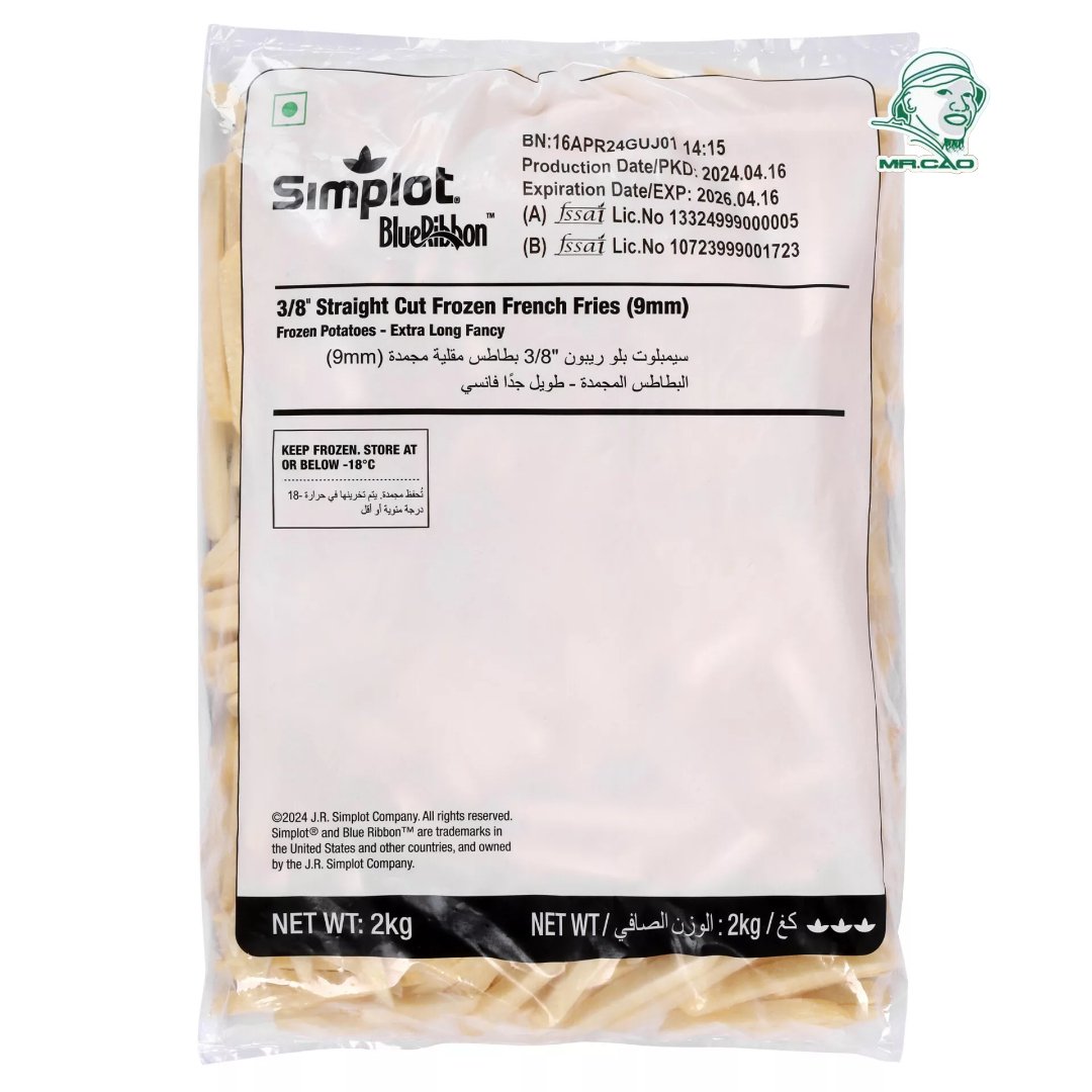 KHOAI TÂY CẮT SỢI – SIMPLOT INDIA STRAIGHT FRENCHFRITES CUT 9X9MM 2KG ...