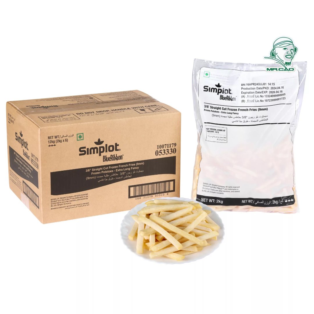 KHOAI TÂY CẮT SỢI – SIMPLOT INDIA STRAIGHT FRENCHFRITES CUT 9X9MM 2KG ...